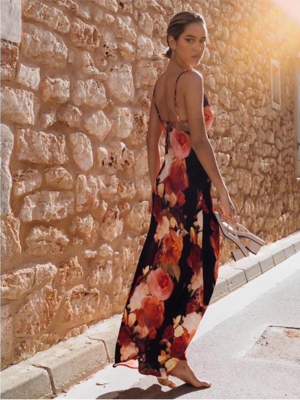 RESA Margot Maxi Floral Slip Dress - Picture 4 of 7